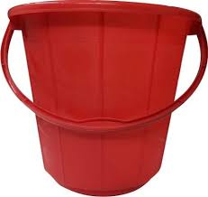 Bucket with Plastic Handle