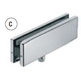 Top Pivot with SS Plate for Glass doors with Wooden Fixed Panel on Top, SS Matt