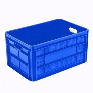 Plastic Crate With Handle 400 x 300 x 100 mm Blue Color