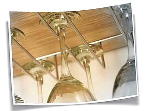 QUAD WINE GLASS HOLD. CHR.POL (4 HOLDER)