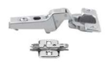 CLIP 100 DEGREE STANDARD UNSPRUNG HINGE FOR DUAL APPLICATION AND CLIP STEEL CRUCIFORM MOUNTING PLATE SET