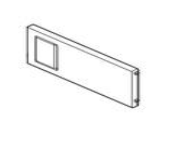 ZC7Q010SS AMBIA-LINE ORION GREY MATT CROSS DIVIDER FOR M-HEIGHT NON-MAGNETIC 100 MM FRAMES