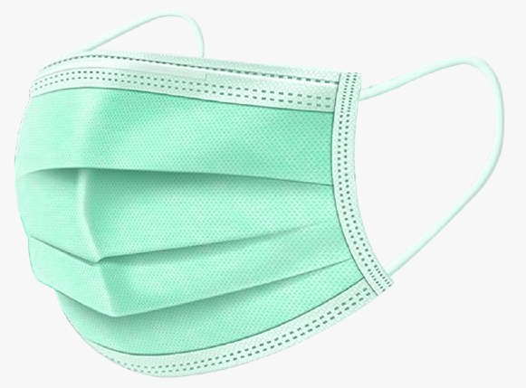 3PLY DISPOSABLE NOSE MASK - GREEN