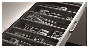 CUISIO CUTLERY INSERT FOR 1200 MM DRAWER WIDTH, BLACK (for Legrabox NL500mm Only)
