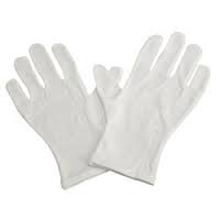 Lint Free Cut & Sew White Hand Gloves