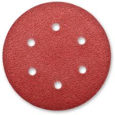 VELCRO DISC 6 INCH X 6 HOLES X 40 GRIT ( Cloth Backing)