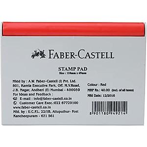 Stamp Pad Faber Castell Red