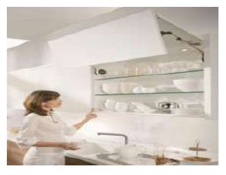 AVENTOS HF GREY STANDARD LIFT SYSTEM FOR WOODEN FRONTS AND WIDE ALUMINIUM PROFILE FRONTS OF HEIGHT = 560-710 MM AND POWER FACTOR = 5350 -10150