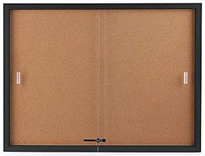 Write well sliding glass notice board with aluminum frame 4 X 3 feet