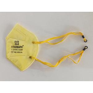 FOLD FLAT TYPE / FFP2 CLASS / WITH VALVE HEAD LOOP YELLOW