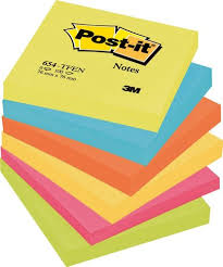 Post it pad 1x3