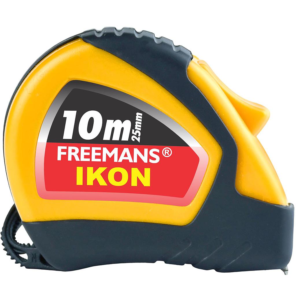 FREEMANS IKON MEASURING TAPE - 10MTR (YELLOW & BLACK)
