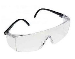 POLYCARBONATE FRAME LESS SPECTACLE,SIDE PROTECTION,HARD COATED,BLACK COLOURED ADJUSTABLE TEMPLES