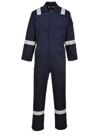 FR CLOTHING BOILER SUIT WITH REFLECTIVE TAPES - SIZE M