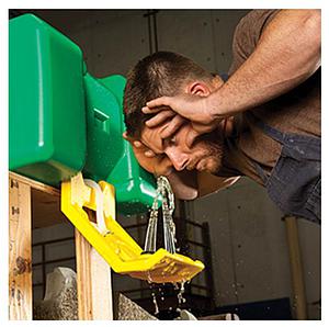 SAFETY SHOWER WITH NEW TECHNOLOGY, EYE WASH  WITH HAND OPERATING UNIT AND  HIGH PRESSURE NOZZLES