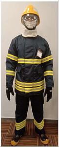3 Layer Fire Proximity Suit Premium Set,Consists of Jacket & Trouser,Boots,Gloves,Helmet & Hood