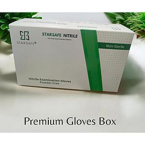 NITRILE EXAMINATION GLOVES 5.5ML BLUE (SIZE - L) REGULAR