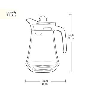 Milton Conical Fresh 1300 Glass Jug 1.3 litres (Glass)