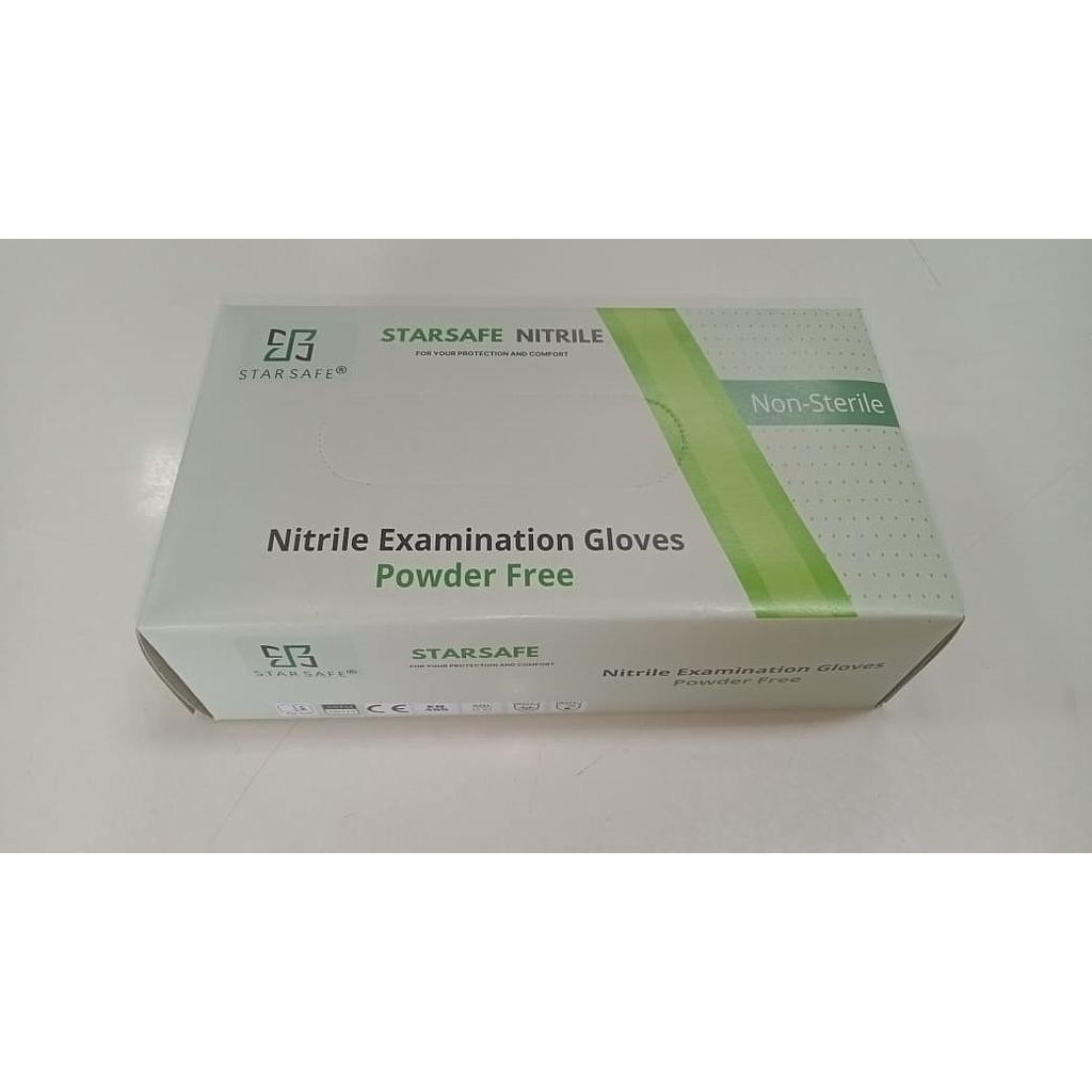 NITRILE EXAMINATION GLOVES 6 ML BLUE (SIZE - L) REGULAR