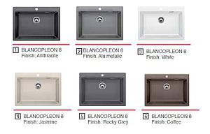 BLANCO PLEON 8 700x510/ 27.55 inch x 20.07 inch 630x400/ 24.80 inch x 15.74 inch 220 / 8.66 inch Jasmine