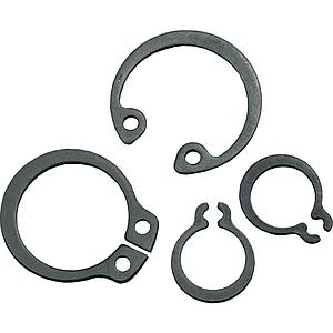 E CIRCLIP, ID - 4 mm, STEEL, ZINC PLATED