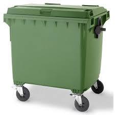 DUST BIN 660 LTR WITH WHEEL GREEN COLOUR