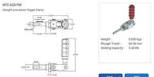 TOGGLE CLAMP PAH-1515