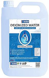 H4O DEMINERALIZED / DE-IONIZED WATER (TDS = 0) - 5 Ltr Can