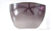 POLYCARBONATE FACE SHIELD TO BE WORN OVER EARS ANTI FOG SMOKE LENS