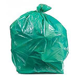 GARBAGE BAG EXTRA LARGE - GREEN 30X47 40 MICRONS(10 PCS/PKT)