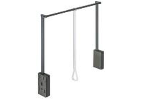 Wardrobe Lift 750-1100 mm Black