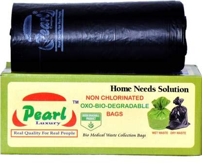 BIODEGRADABLE GARBAGE BAG - BLACK 17X19