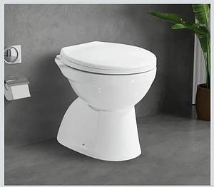 FLOOR MOUNT CONCEALED TRAP CLOSE COUPLED EWC-S TRAP 650x365x790 MM SEAT COVER:KSMV2400