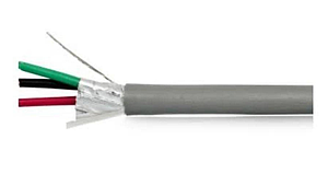 3 Core Shielded Cable 0.25Sqmm (14/38Wg) for Single data transmission - 90 Meter Roll