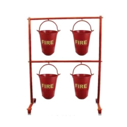 4 FIRE BUCKET WITH STAND