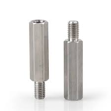 MALE-FEMALE THREADED HEX STANDOFF 18-8 SS, 1/4" HEX, 1/4" LONG, 4-40 TO 4-40 THREAD
