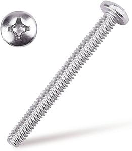 PASSIVATED 18-8 SS PAN HEAD PHILLIPS SCREW 8-32 THREAD, 4INCH LONG (Pack of 10)