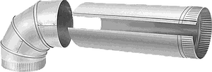 GALVANIZED STEEL COLLAR FOR STANDARD DUCT/STRAIGHT DUCT SIZE 10/9-7/8INCH MALE OD
