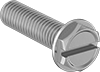 Flanged Hex Head Screws with Slotted Drive 316 SS 1/4 20 Thread 1/2 Long(Pack of 25)