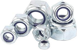 Low-Strength Steel Nylon-Insert Locknut Thin-Profile Zinc-Plated 6-32 Thread (Pack of 100)