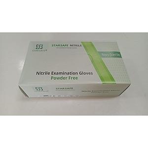 NITRILE EXAMINATION GLOVES 5.5ML BLUE (SIZE M) REGULAR