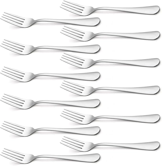 Stainless Steel Forks Set - 15.5 cm (Set of 12)